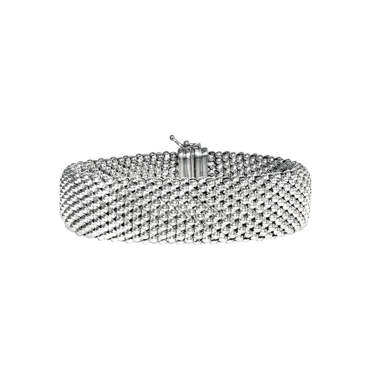 Sterling Silver Mesh Style Women's Bracelet, 7.5"