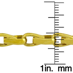 14k Yellow Gold Fancy Link Men's Bracelet, 8.25" fine designer jewelry for men and women