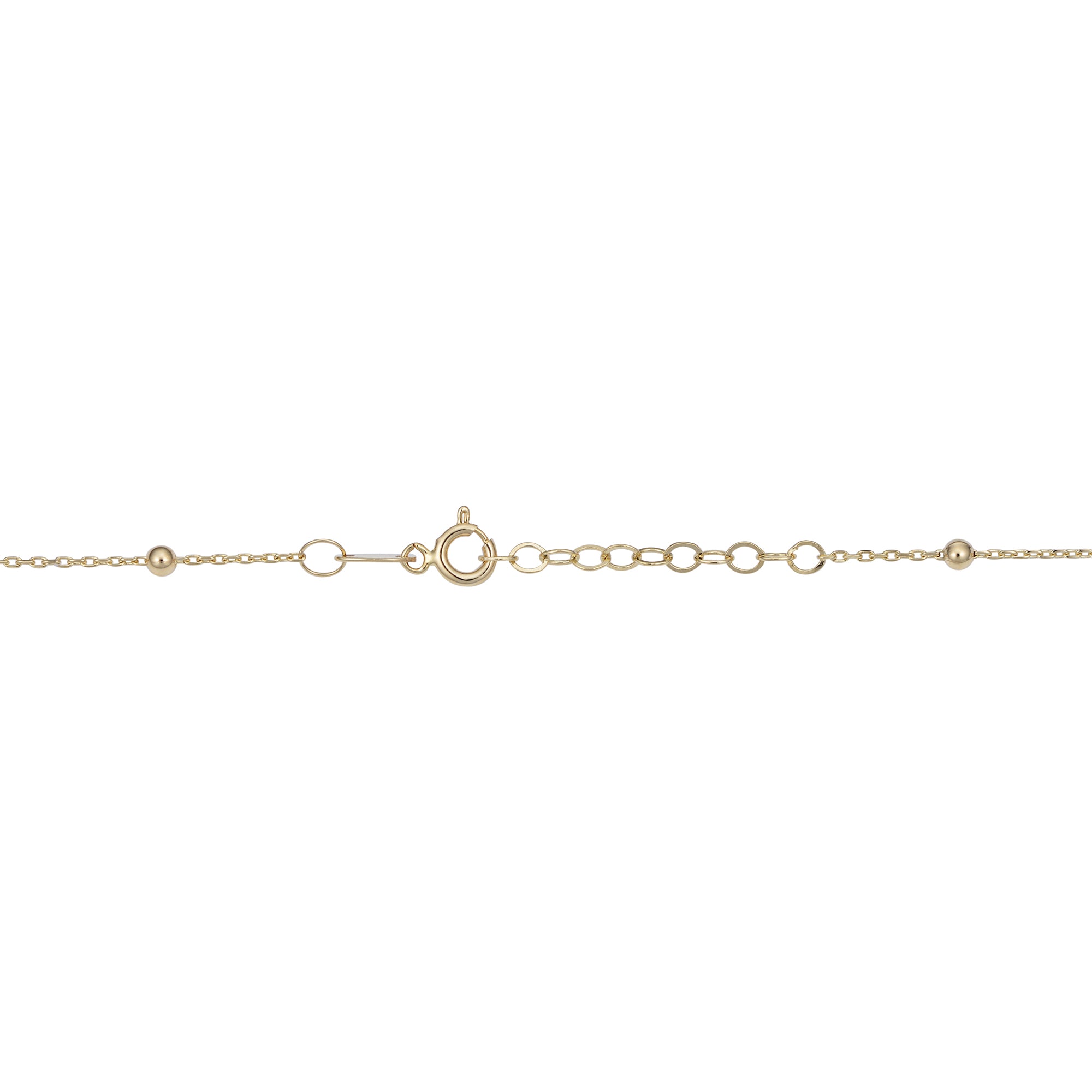 Bracelet réglable pour bébé en or jaune 14 carats, bijoux de créateurs fins de 6,5 pouces pour hommes et femmes