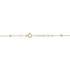 Bracelet réglable pour bébé en or jaune 14 carats, bijoux de créateurs fins de 6,5 pouces pour hommes et femmes