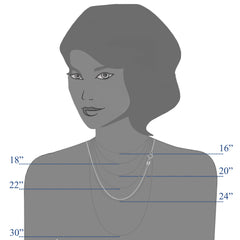 14 k hvidguld rund diamantskåren hvedekæde halskæde, 0,6 mm fine designersmykker til mænd og kvinder