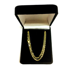 14k Yellow Gold Cable Link Chain Necklace, 2.3mm fine designer jewelry for men and women