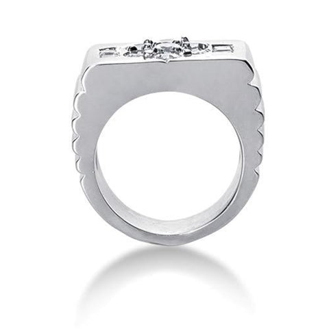 Diamond Mens Ring in 14k white gold (1.83cttw, G-H Color, SI1 Clarity)