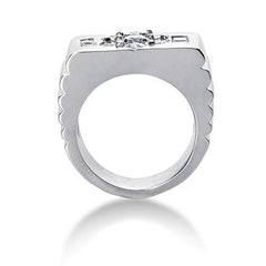 Diamond Mens Ring in 14k white gold (1.83cttw, G-H Color, SI1 Clarity)
