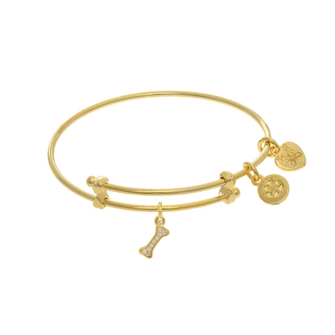 Dog Bone Charm Adjustable Bangle Girls Bracelet