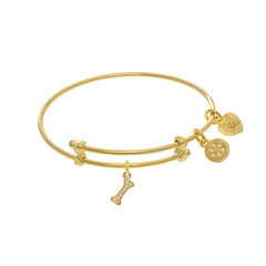 Dog Bone Charm Adjustable Bangle Girls Bracelet