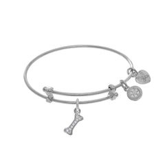 Dog Bone Charm Adjustable Bangle Girls Bracelet