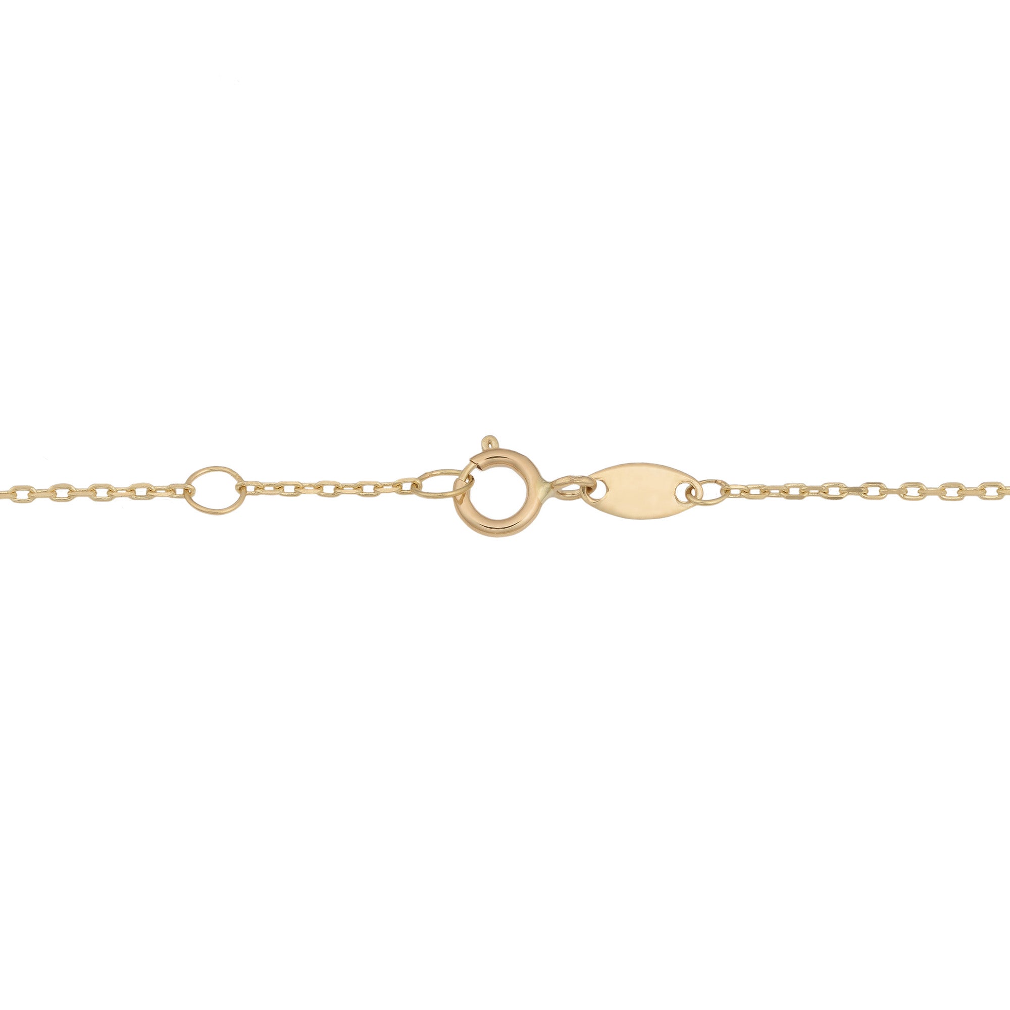 Bracelet femme double cercle en or jaune 14 carats, 7,5 bijoux de créateurs fins pour hommes et femmes