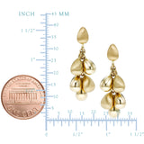 14K Yellow Gold Tear Drop Earrings