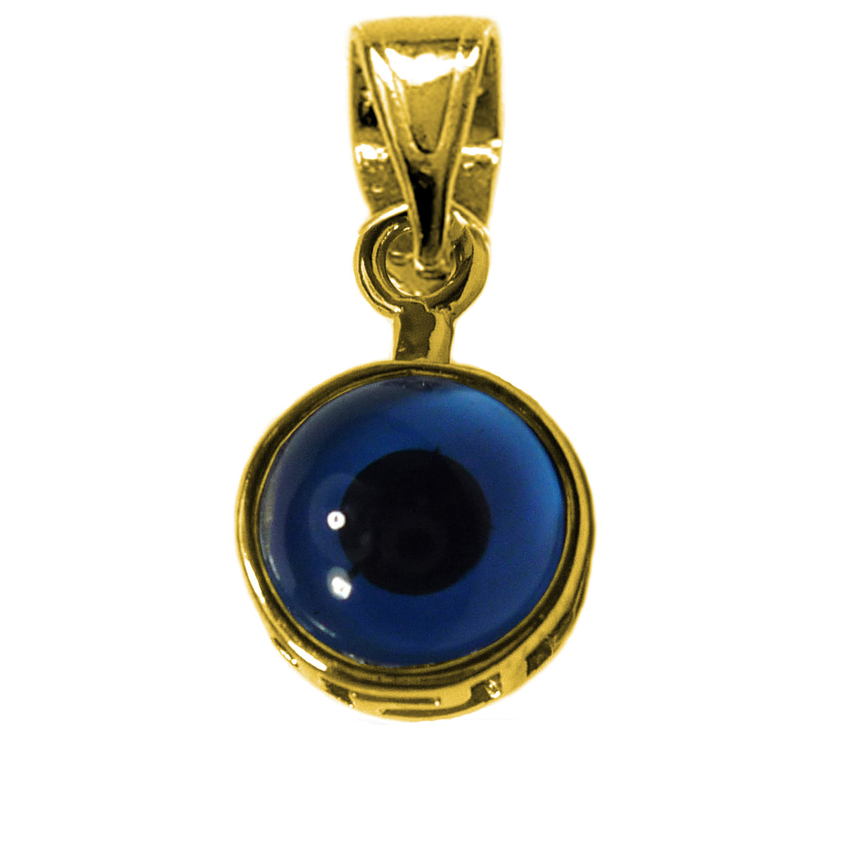 Sterling Sølv 18 Karat Guld Overlay Belagt Evil Eye Pendant fine designer smykker til mænd og kvinder