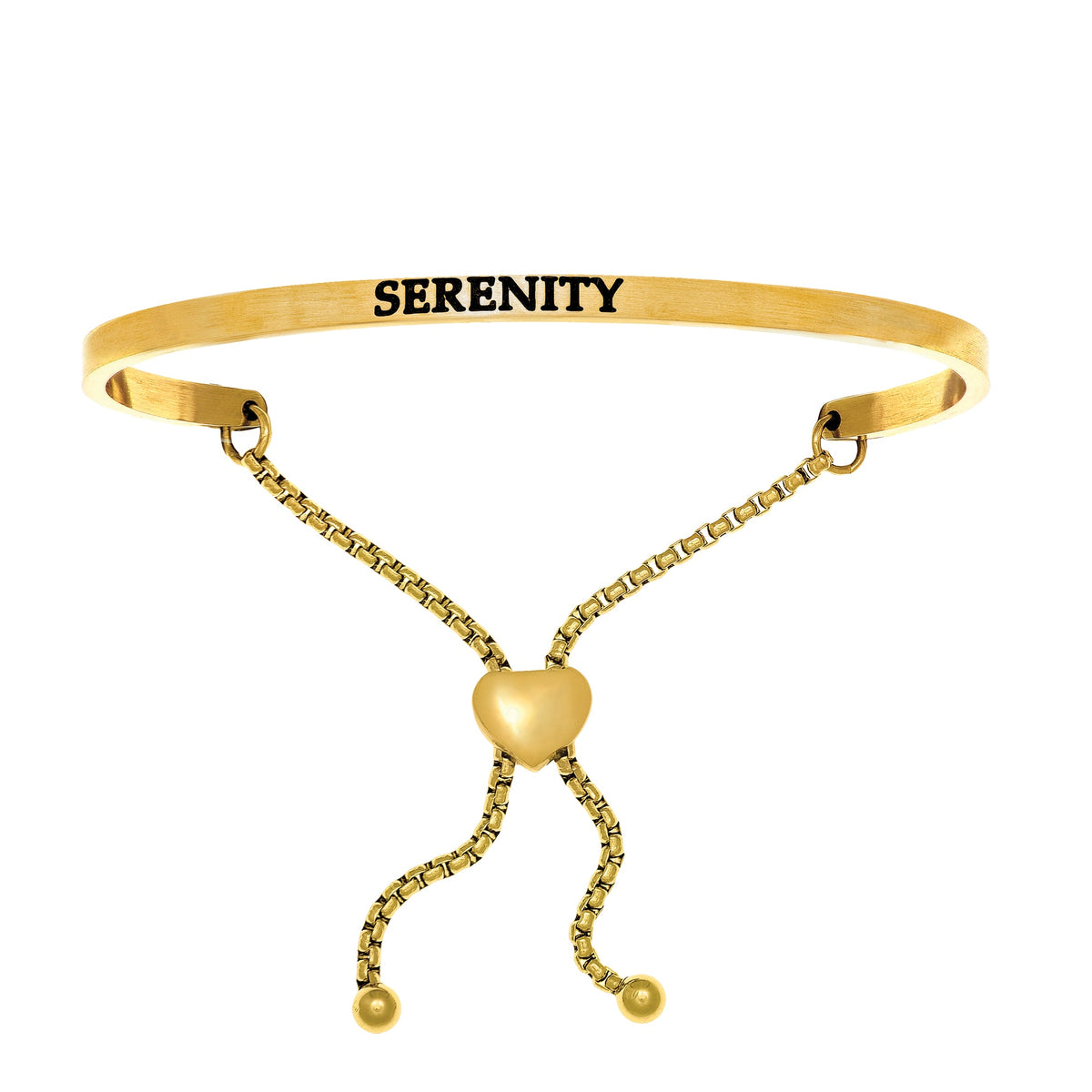 Intuitions Stainless Steel SERENITY Diamond Accent Adjustable Bracelet