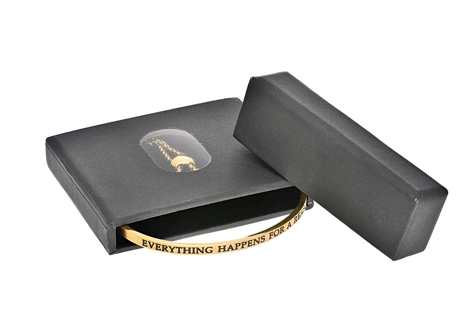 Intuitions Stainless Steel PATIENCE IS A VIRTUE Diamond Accent Cuff Bangle Bracelet