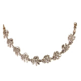 Sterling Silver Greek Olive Leafs Bracelet, 7.5"