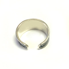 Sterling Silver Bysantine Justerbar Band Ring fina designersmycken för män och kvinnor