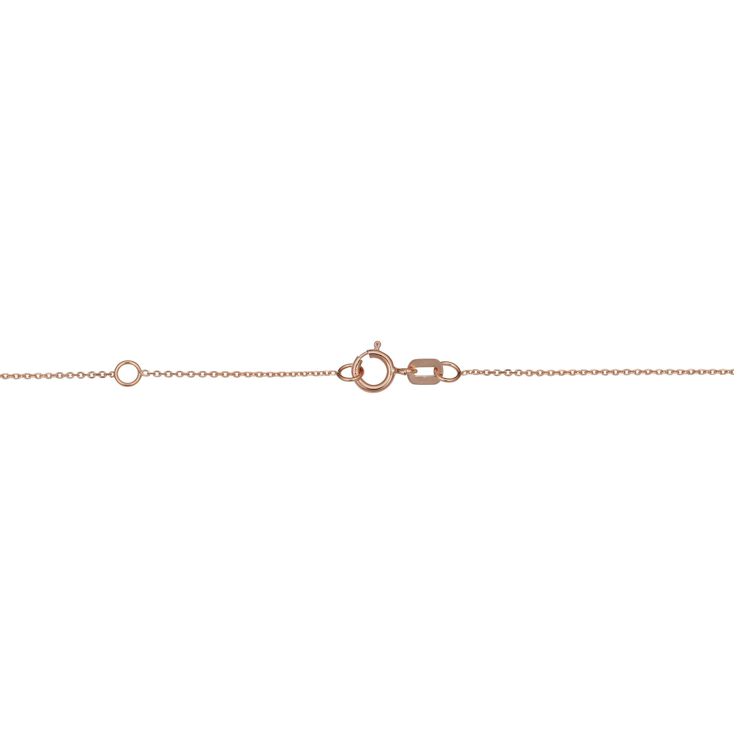 14k Rose Gold Graduated Circles Pendant Adjustable Necklace, 18"