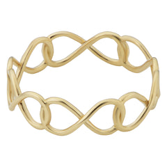 14k Yellow Gold Infinity Ring fine designer jewelry for men and women