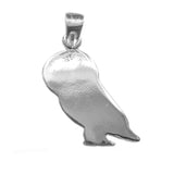 Sterling Silver Evil Eye Owl Pendant Charm
