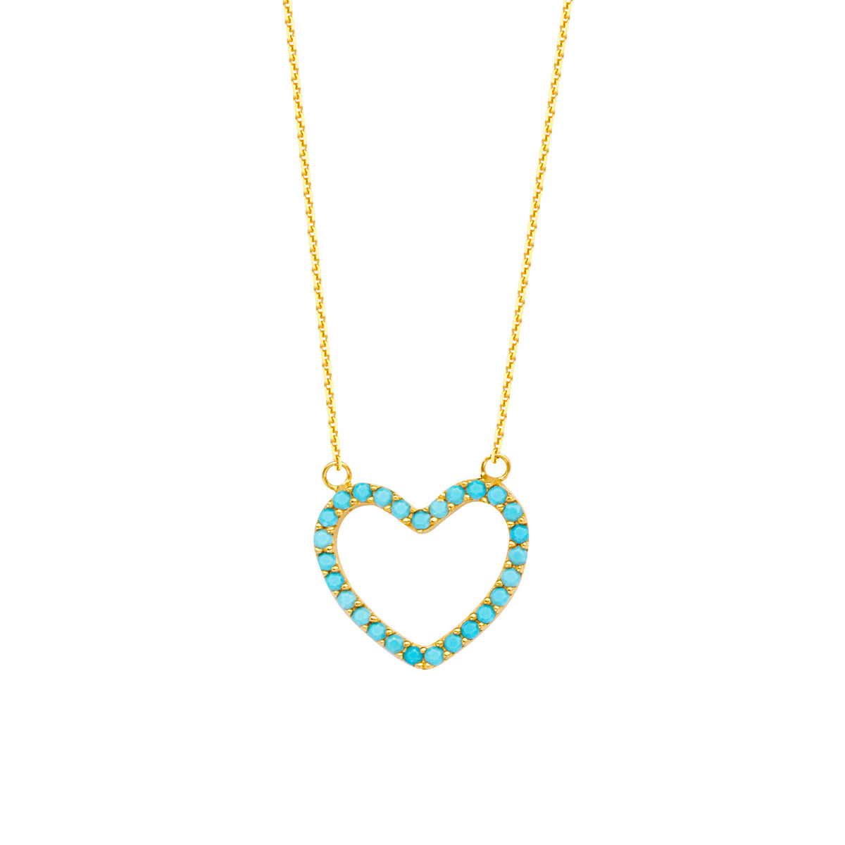 14K Yellow Gold Heart Pendant Necklace, 16" To 18" Adjustable fine designer jewelry for men and women