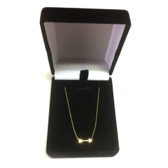 14K Yellow Gold Mini Arrow Pendant Necklace, 16" To 18" Adjustable