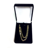 14k Yellow Gold Mariner Link Chain Necklace,3.2 mm