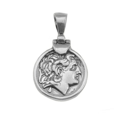 Sterling Silver Alexander The Great Pendant