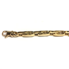 14k Yellow Gold Oval Link Mens Neckalce 22" fine designer jewelry for men and women