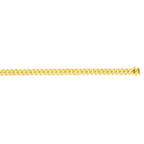 14k Yellow Gold Miami Cuban Link Chain Necklace, Width 10mm