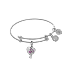 Paw Print And Bone Charms Adjustable Bangle Girls Bracelet