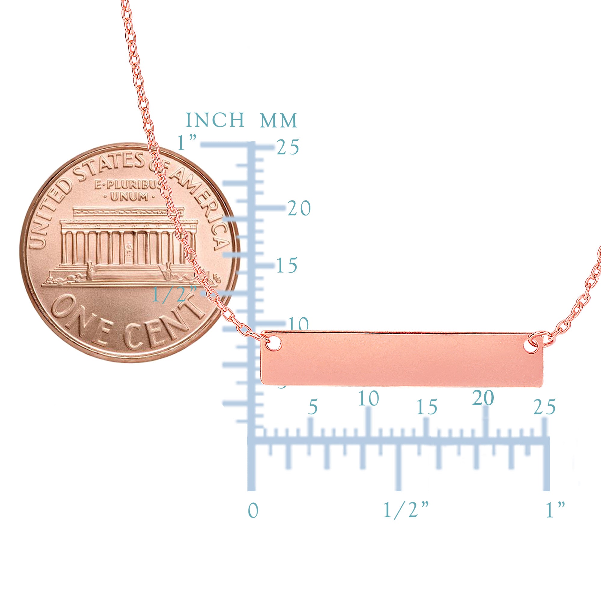 14k guldgraverbart barhängehalsband, 18" fina designersmycken för män och kvinnor