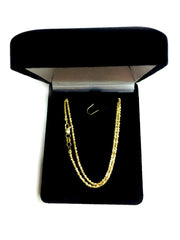 10k gult gull Sparkle Chain Halskjede, 1,5 mm fine designersmykker for menn og kvinner
