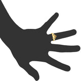 14K Yellow Gold Claddagh Ring, Size 7