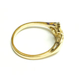 14K Yellow Gold Claddagh Ring, Size 7