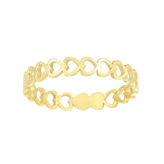 Bague pour femme en or jaune 14 carats, taille 7, bijoux de créateurs fins pour hommes et femmes