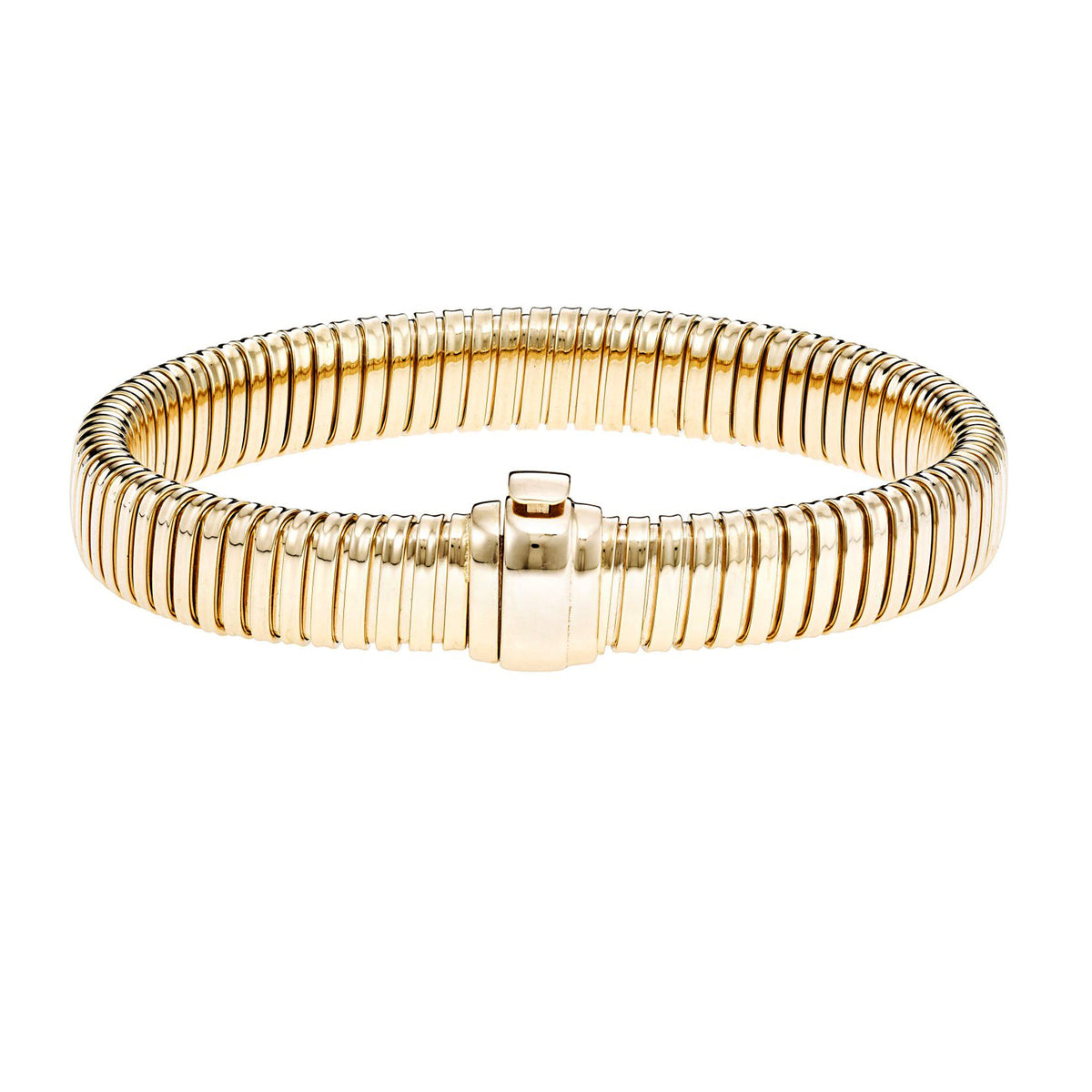 14k Yellow Gold Fancy Link Womens Bracelet, 7.5" fine designer jewelry for men and women