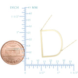 14k Yellow Gold Initial Letter Pendant Necklace, 18"