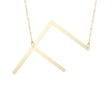 14k Yellow Gold Initial Letter Pendant Necklace, 18"
