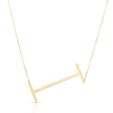 14k Yellow Gold Initial Letter Pendant Necklace, 18"