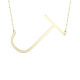 14k Yellow Gold Initial Letter Pendant Necklace, 18"