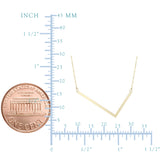 14k Yellow Gold Initial Letter Pendant Necklace, 18"