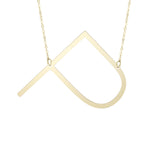 14k Yellow Gold Initial Letter Pendant Necklace, 18"