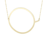 14k Yellow Gold Initial Letter Pendant Necklace, 18"
