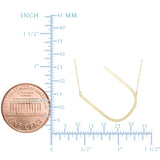 14k Yellow Gold Initial Letter Pendant Necklace, 18"