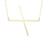 14k Yellow Gold Initial Letter Pendant Necklace, 18"