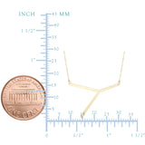 14k Yellow Gold Initial Letter Pendant Necklace, 18"