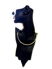 Collar de cadena Omega reversible de dos tonos en oro amarillo de 14 k y plata de ley, joyería fina de diseño de 4 mm para hombres y mujeres
