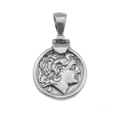 Sterling Silver Alexander The Great Pendant - JewelryAffairs