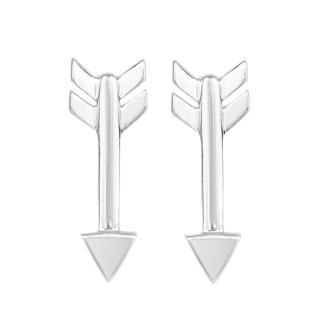 Sterling Silver Arrow Style Stud Earrings