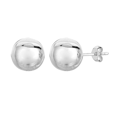 Sterling Silver Ball Stud Earrings