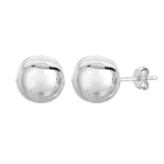 Sterling Silver Ball Stud Earrings