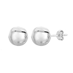 Sterling Silver Ball Stud Earrings